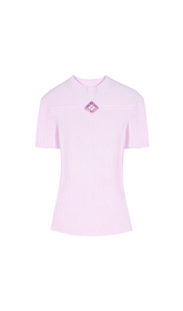 MOVER EMBELLISHED RIB KNIT TOP